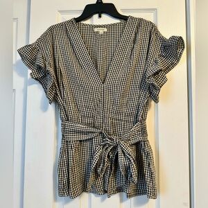 Max Studio Gingham Blouse